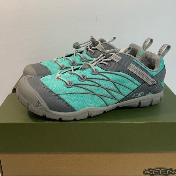 NWT Keen Women's 5 Chandler Drizzle Waterfall Turquoise Hiking Water Shoes - Picture 1 of 8